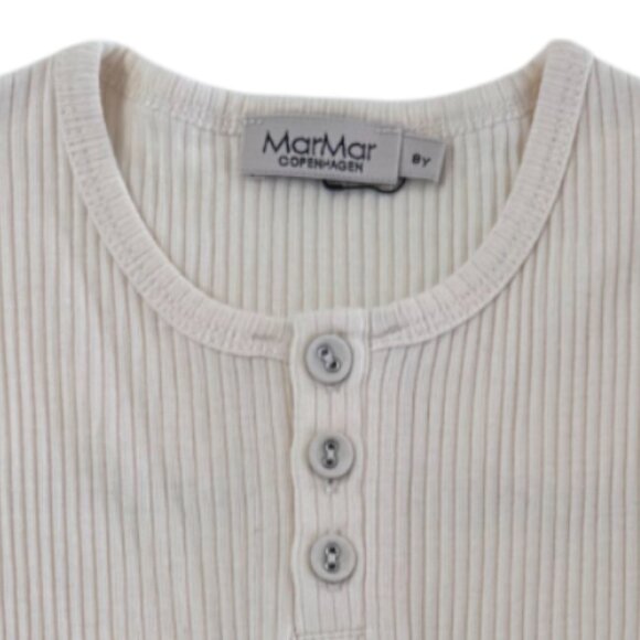 MARMAR COPENHAGEN - LONG SLEEVE TEE - 50%COTTON - IVORY - 8Y - NEW NO TAG - Picture 4 of 5